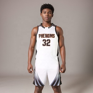 Créez votre propre logo, uniforme de basket-ball respirant, grande taille, sans manches, 100% polyester, prix avantageux, vente flash - Product Image 5