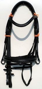 Brida de cuero de caballo con logotipo personalizado acolchado único con cuero de vaca suave cosido elegante para montar a caballo - Product Image 6