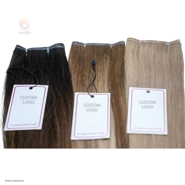 Việt Nam Thiên Tài Wefts Tóc Con Người Mở Rộng Với Clip Cho Giáng Sinh Bán Hàng Mùa 2023 Bạc Thiên Tài Sợi Ngang Tóc