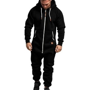 Chándal para hombre 100% algodón para hombre Otoño e Invierno Nuevo Color sólido Sudadera con capucha + Pantalones Conjunto de dos piezas Conjunto de moda Chándal para hombre - Product Image 3