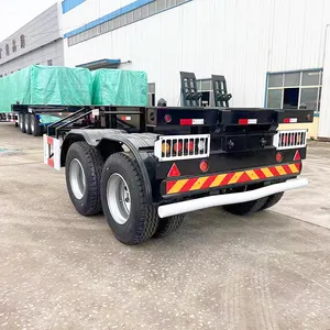 2/3 Axle 20ft/40ft S Container Semi Skeletal Trailer Chassis Trailer for Sale