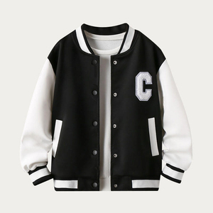 Chaqueta Bomber Varsity de Béisbol Personalizada para Hombre, Fabricante de Ropa Urbana, Nuevo Diseño con Parches Bordados y Cuello Alto de Lona - Product Image 5
