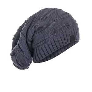 New Latest High Quality baggy Slouchy 100% Acrylic Beanie Hat Cap Warm fleece Cuffed Ribbed winter Warm Waffle beanie hat caps - Product Image 5