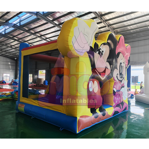 Commercial Grade PVC Inflatable Bouncy Castle Kids <b>Trampoline</b> Bounce House Easy Setup Indoor Outdoor Children Jumping Castle - Product Image 2