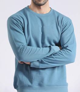 2026 venta al por mayor sudadera Casual Color sólido hombre transpirable logotipo personalizado y diseño sudadera para hombres - Product Image 3