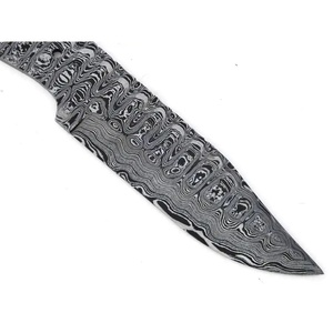 Couteau JEXMOO personnalisé fait à la main en acier Damas, lame vierge multifonctionnelle à motif goutte de pluie, avec un cadeau parfait, couteau pour usage extérieur - Product Image 3