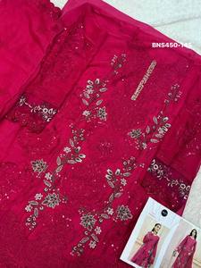 Collection Premium de Salwar Suit en Chiffon avec Broderie Lourde, Vente en Gros, Fournisseur d'Usine, Achats en Ligne en Inde - Product Image 5