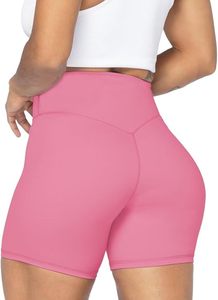 Short de motard taille haute personnalisé pour les femmes prix de gros sans couture Squat Proof Butt Lifting Gym Yoga Workout Shorts Pattern - Product Image 6