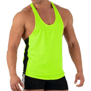 2024 hommes Style décontracté Gym débardeur 100% coton surdimensionné emmanchures Fitness gilet avec broderie respirant Mark Top Pick - Product Image 2
