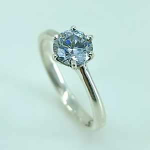 Navya Craft 925 Solid Sterling <b>Silver</b> Blue Topaz <b>Emerald</b> Cut Handmade Women's <b>Ring</b> Sizes 4-13 for Christmas Anniversary Birthday - Product Image 5