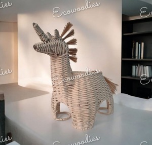 Top sélectionné en osier forme animale rotin enfant panier de rangement pour enfant chambre décor enfants jouets et blanchisserie rotin osier panier - Product Image 3