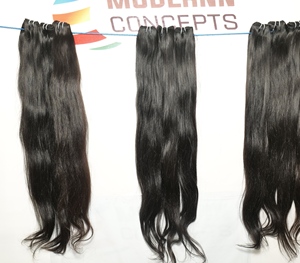Extensiones de cabello humano Remy sin procesar de Color negro recto Natural de cabello virgen crudo de templo indio - Product Image 4