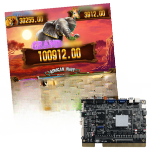 Machine d'arcade populaire à double écran 12V Mini plateau de jeu de compétences à pièces de chasse africaine avec voix anglaise 5V matériel de carte PCB en métal - Product Image 1