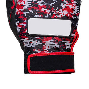 Cómodos guantes de bateo de béisbol de tela suave tamaño personalizado 100% calidad premium duradero transpirable muñequera derecha/izquierda - Product Image 6