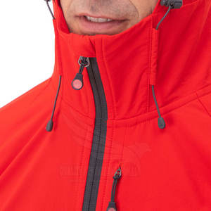 Nueva tendencia, chaqueta Softshell de diseño personalizado, chaqueta Softshell de tela de poliéster con bolsillos con cremallera - Product Image 2