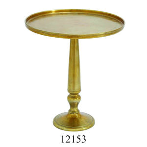 Best Quality Cast Aluminum Round <b>Tray</b> Table Plain Polished Accent Table Metal Furniture Side Table for Home and <b>Office</b> - Product Image 6