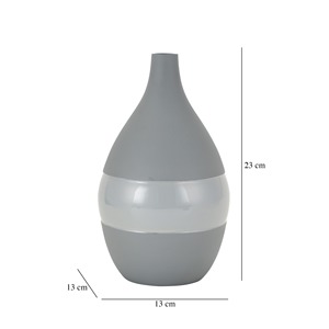 Elegante jarrón metálico para decoración del hogar elegante centro de mesa para sala de estar o exhibición de piso - Product Image 6