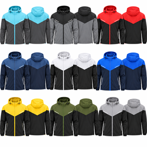 Veste de cyclisme décontractée légère et solide pour homme, coupe-vent à capuche entièrement zippé, réfléchissant, pour l'hiver, personnalisable, marque privée OEM - Product Image 2