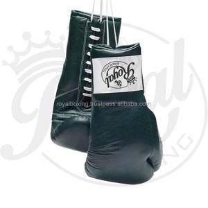 Gants de boxe professionnels de haute qualité en cuir véritable 8oz conçus sur mesure avec emballage et logo de qualité supérieure - Product Image 1