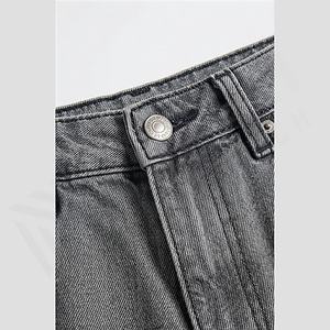 Plus Size Customized Color <b>Mens</b> <b>Baggy</b> Denim Jeans <b>Trouser</b> Manufacturers Wide Leg Designer Custom Wholesale Customized Color - Product Image 4