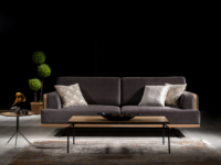 Meilleures ventes PALERMO, ensembles de canapés modulaires en bois Chesterfield de style européen de luxe à trois places pour villa, hôtel, hôpital, salon