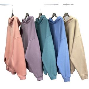 Sweat à capuche d'hiver lourd de haute qualité 100% coton pull Logo personnalisé DTG impression polaire vierge sweat à capuche personnalisé de poche pour hommes - Product Image 4