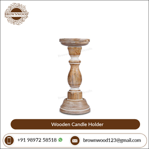 Proveedor líder Diseño personalizado Mango Madera Portavelas Ser de 3 Boda Decorativo Madera Hecho a mano Portavelas Soporte Set - Product Image 3