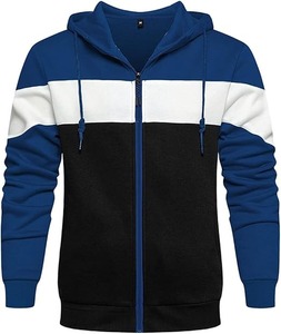Sudaderas con Capucha para Hombre, Mezcla de Algodón, de Alta Calidad, Secado Rápido, Transpirables, Sólidas, a Bajo Precio, con Cierre de Cremallera y Bordado - Product Image 5