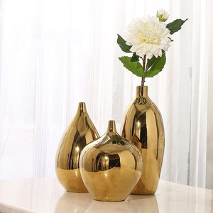 Modern Design <b>Gold</b> Plated Metal <b>Vase</b> Timeless Metal Decor Customizable Flower <b>Vase</b> Personalized Elegant <b>Vase</b> for Home & Office - Product Image 1