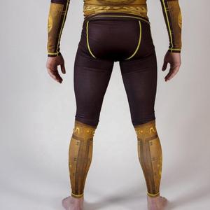 Leggings d'entraînement MMA en polyester spandex pour hommes Offre Spéciale Collants de course sublimés avec guêtres pour l'entraînement - Product Image 2