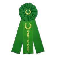 Ruban de Satin imprimé Logo personnalisé de haute qualité, Rosette multicolore, décoration de spectacle pour chien et animal de compagnie