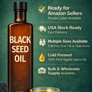 Aceite de Semillas Negras 16 FL OZ Prensado en Frío Nigella Sativa Grado Cosmético Líquido 100% Puro Natural Envío desde EE. UU. - Product Image 1