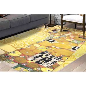 Tapis Gustav Klimt 'Le baiser' : reproduction artistique antidérapante, tapis en chenille - Product Image 5