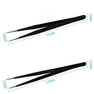 Pince à cils en acier inoxydable à taux réglable de qualité supérieure ensemble de 6 pièces fabriqué en usine bonne vente avec pointe pointue - Product Image 3