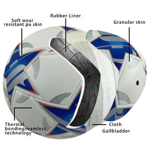 Balón de fútbol impermeable y suave Tamaño 5 Euro Original Partido Balones de fútbol Logotipo personalizado Balón de fútbol sin costuras - Product Image 4