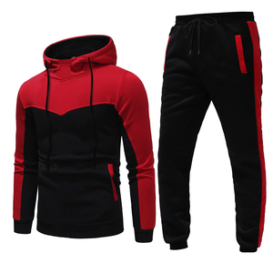 2026 Custom High Quality Hooded Solid <b>Hip</b> <b>Hop</b> 100% Cotton Breathable Blank Design Your Own <b>Men</b> Tracksuit Set - Product Image 5