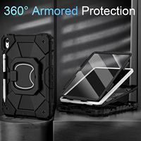 Funda Antigolpes para Tablet con Soporte Giratorio de 360° y Porta Lápiz para iPad A16 11.ª Gen. 11 Pulgadas 2025 iPad 10.ª Gen. 10.9 Pulgadas 2022