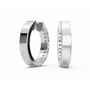 Boucles d'oreilles en or 14 carats exclusives, style Rapunzel, avec diamants tressés, taille ronde, bijoux de laboratoire, vente en gros, fournisseur OEM - Product Image 3