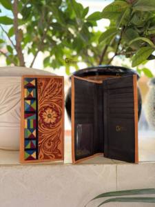 Nuevo diseñador de los hombres de largo RFID elegante estilo occidental efectivo titular billetera forro de nylon regalo él - Product Image 5