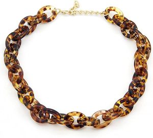 Epoxy Resin <b>Chain</b> Necklace for Ladies Handmade Design Fashion Jewelry Export Quality Resin Necklace Custom Color <b>Cheap</b> Price - Product Image 1