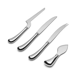 Juego único de esparcidores de queso Tenedor y cuchara personal Mango de Diseño atrevido redondo largo Esparcidor de queso Tenedor y cuchara - Product Image 4