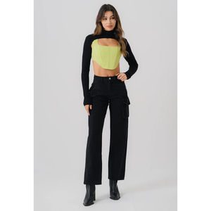 กางเกงยีนส์ขายาวสำหรับผู้หญิงกางเกงยีนส์เอวกลางระบายอากาศได้ดีย้อมสีล้วนดีไซน์ตามสั่งแบบ2025ฤดูหนาว - Product Image 1