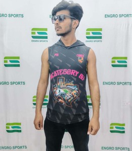 Fabricante Engro ropa deportiva uniformes industria manga corta con capucha baloncesto tiro camisa personalizada sublimación impresión caliente conjunto - Product Image 2