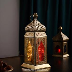 Lanterne marocaine en métal artisanale à forte demande, DE AARTICO, durable, élégante, décoration d'intérieur, ambiance festive, utilisation en intérieur - Product Image 2