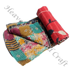 Colcha Kantha Gudari, Colcha Kantha Gudari, Venta al por Mayor, Proveedor de Oro, GD2196, Colcha Kantha Hecha a Mano, Algodón Estampado Indio - Product Image 4