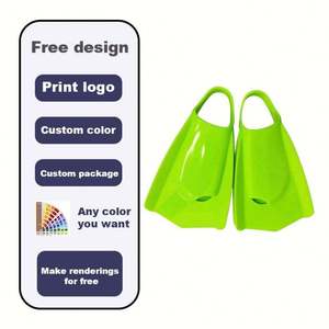 ครีบว่ายน้ำซิลิโคนพิมพ์ลายโลโก้สีตามสั่งได้ 8 ขนาด สำหรับผู้ใหญ่ - Product Image 3