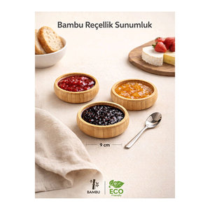 Ensemble de 3 bols ovales modernes en bambou et bois d'acacia, élégant, durable, poli, pour la maison - Product Image 3