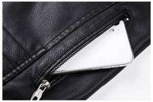 Chaqueta de Cuero Vintage para Hombre, Primavera 2024, Ropa Casual con Estilo de Motociclista, Nueva Moda, Envío DDP - Product Image 4