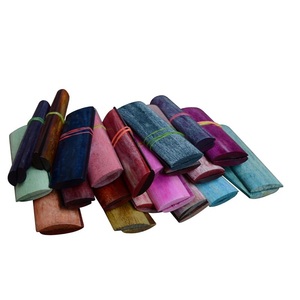 Corne de buffle/écailles striées d'os lame fixe poignées de couteau de chasse écailles de couteau de cuisine poignée ébauches ensemble inde - Product Image 1