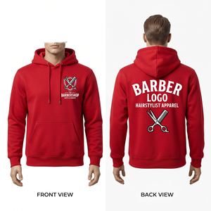 Sweat-shirt à capuche pour homme, 320 GSM, coton polyester premium, rouge, impression DTF personnalisée, broderie logo, pull-over - Product Image 1